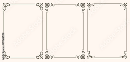 Set of Certificate frames and borders
