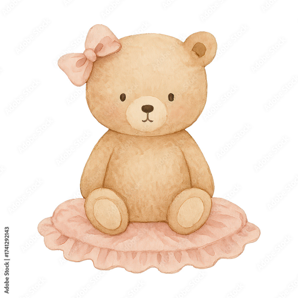 Fototapeta premium PNG Adorable teddy bear illustration.