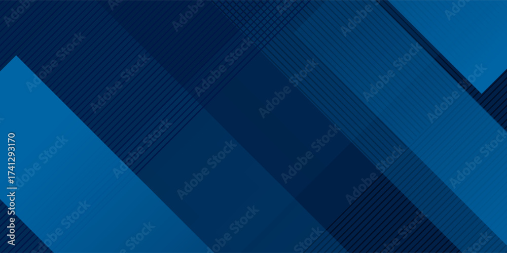 Obraz premium Abstract Dark Blue Geometric Background with Diagonal Lines and Gradient Shapes, Modern Vector Design for Business Presentation, Corporate Banner, Technology Wallpaper, Poster, Template.Eps10.