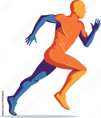 Abstract Runner: Dynamic Motion Graphic