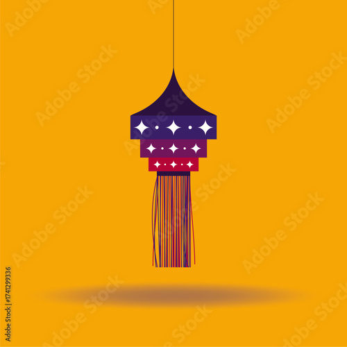 Diwali Lanterns Vector