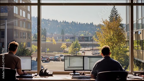 business meeting in the city