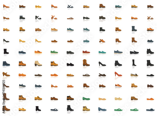 unique shoe icon bundle.