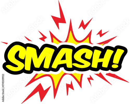 Cartoon comic sign burst clouds. Speech bubble, Smash sign expression and pop art text frames. Comics mem expressions speech, superhero book Smashlabel. Isolated vector symbols set