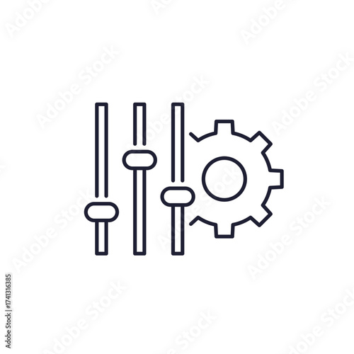 customize line icon with slider bar