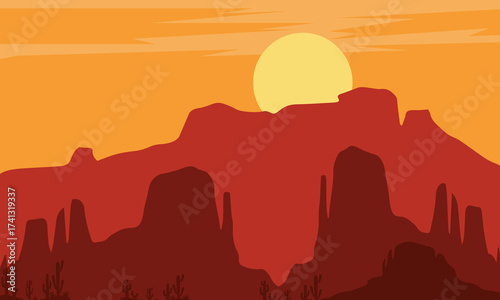 monument valley sunset