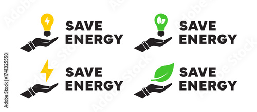 Energy saving eco lamp technology nature concept