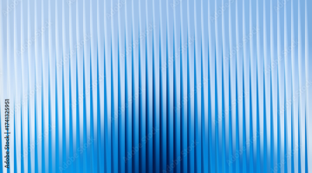 Obraz premium Abstract blue ribbed texture background with soft light