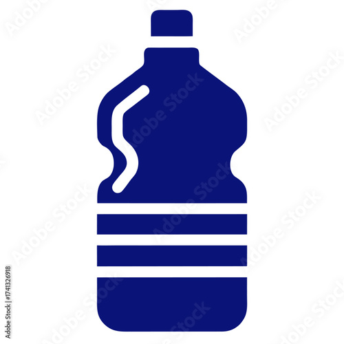 bottle of water isolated on white