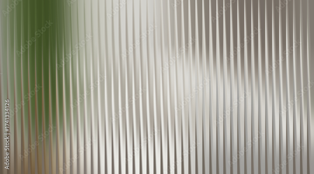 Obraz premium Abstract background with vertical ribbed texture and soft green and brown hues