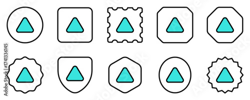 Editable vector up triangle arrow icon. Black, transparent white background. Part of a big icon set family. Perfect for web and app interfaces, presentations, infographics, etc
