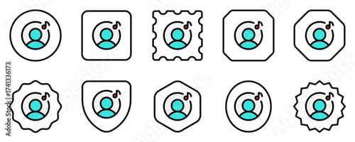 Editable vector artist musician icon. Black, transparent white background. Part of a big icon set family. Perfect for web and app interfaces, presentations, infographics, etc