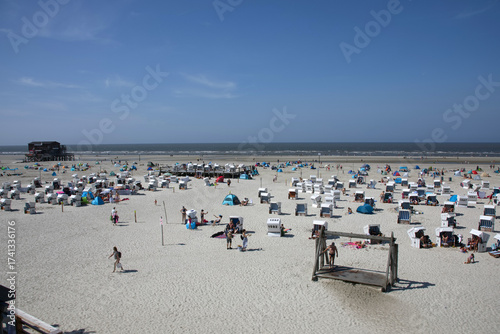 Badestrand bei Sankt Peter Ording