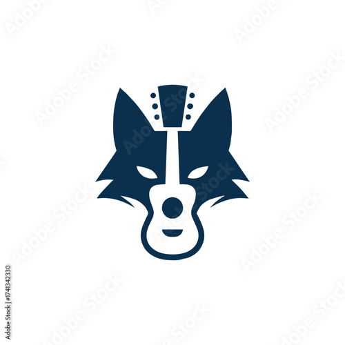 Fox Getter silhouette Logo design vector