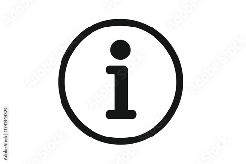 Information icon vector for customer service. Info symbol for help, support, and details. Flat design element for website, app, UI, logo. FAQ guide sign isolated illustration.