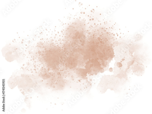 Watercolor stain decoration