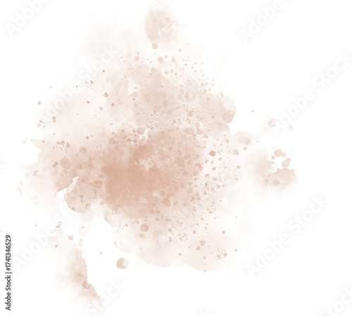 Watercolor stain decoration