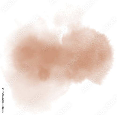 Watercolor stain decoration