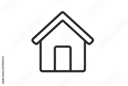 Minimal flat line star icon vector illustration for web site design, UI logo, app interface isolated on white background, outlined rating symbol, blank award template, modern graphic resource