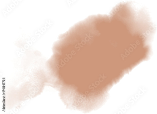 Watercolor stain decoration