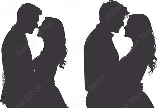 silhouette of a couple