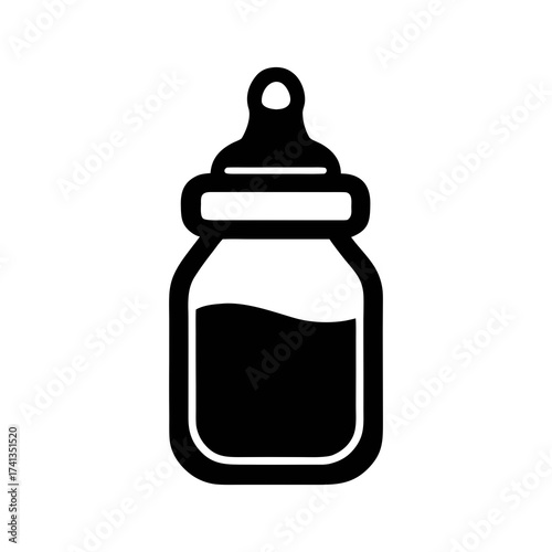 baby bottle vector