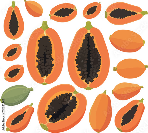 set of fruit