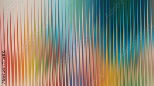 Photos Abstract colorful vertical lines with a blurred background