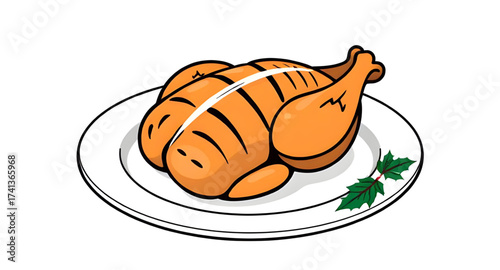 roast chicken badge icon, roast chicken label icon, roast chicken stamp icon, roast chicken seal icon, quality chicken badge, best seller chicken badge, chef recommended chicken icon, signature dish c