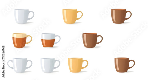Wallpaper Mural cute coffee cup, cartoon coffee cup, kawaii coffee cup, smiling coffee cup, funny coffee cup, coffee cup emoji, coffee mug cartoon, happy coffee cup, coffee cup doodle, coffee cup sketch, hand drawn c Torontodigital.ca