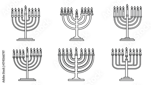 Traditional Symbols of Light, Celebration, and Culture in Various Styles