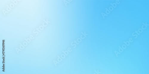 Abstract clear blue sky. Pastel rainbow. Light blue white color vector banner. modern simple white natural