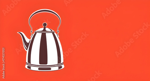 Electric kettle vector, Electric kettle design, Electric kettle art, Kettle appliance icon, Kitchen kettle vector, Hot water kettle illustration, Electric pot symbol, Stainless steel kettle icon, Hous