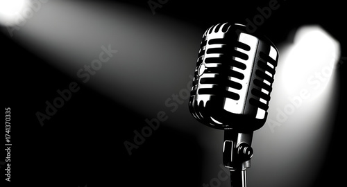 microphone, silhouette, icon, vector, design, art, illustration, music, sound, audio, recording, concert, studio, performance, symbol, black, white, isolated, shape, minimal, flat, modern, stylish, el