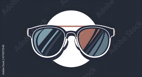 sunglass, eyewear, shades, vector, accessory, fashion, style, summer, cool, lens, reflection, UV protection, modern, trendy, glasses, frame, plastic, metal, polarized, isolated, illustration, white ba