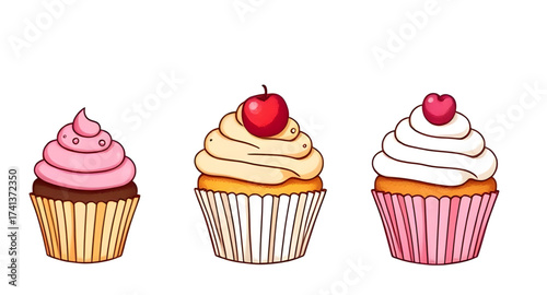 cupcake with cherry