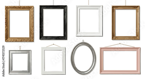 Charming array of decorative picture frames, perfect for showcasing memories and photos with elegance