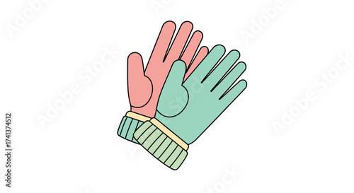 Warm winter gloves for keeping hands cozy and protected.