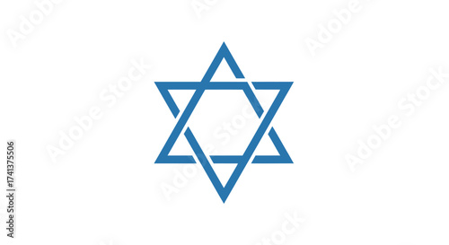 Blue Star of David: A Symbol of Judaism and Israel.