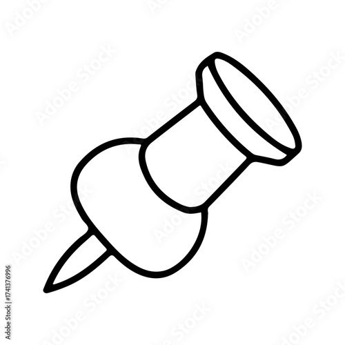 Push Pin Icon Vector. vector illustration on white background