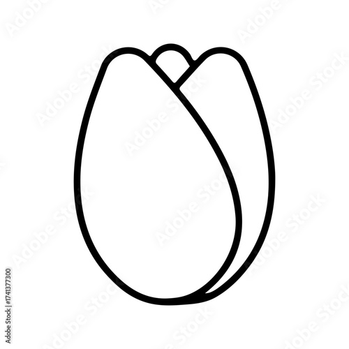 tulip icon. for mobile concept and web design. vector illustration on white background