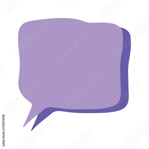 Hand drawn speech bubble Blank empty message box Textbox frame for banners, price tags, stickers, design