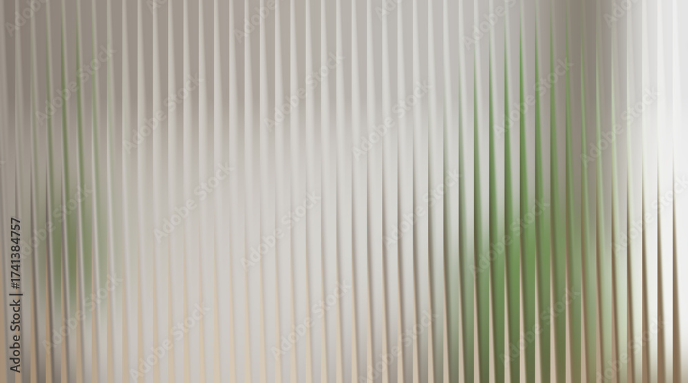 Fototapeta premium Abstract vertical ribbed texture with blurred background
