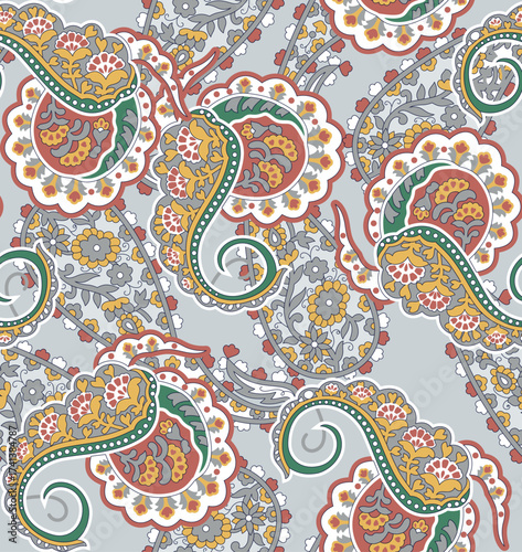 Classic Popular Flower Seamless pattern background - For easy making seamless pattern use it for filling any contours