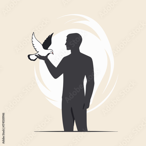 Anti Death Penalty vector design, human rights advocacy, freedom from oppression, legal justice and equality symbols, solidarity and global awareness illustration