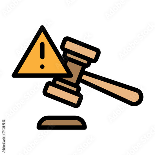 Sanctions Vector Filled Icon Design