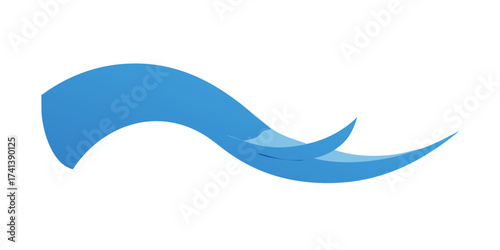 Abstract Blue Wave on Background. Vector Illustration.Elegant abstract blue wave background with glowing light and subtle particles for design
