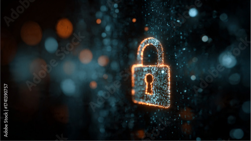 Cybersecurity and data protection digital concept