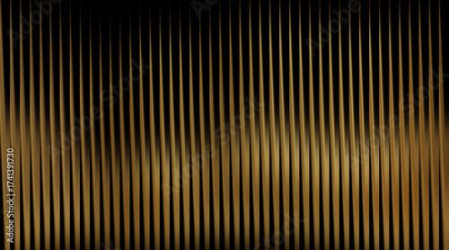 Dark abstract vertical golden lines background