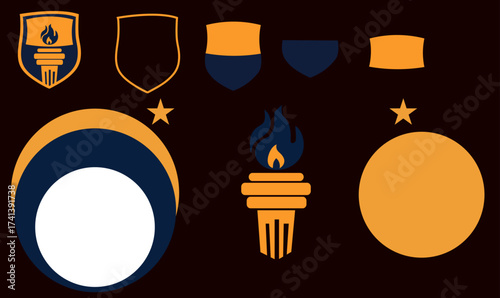 Logo Materials, Materials for School Logos, School Logos, Education Logo